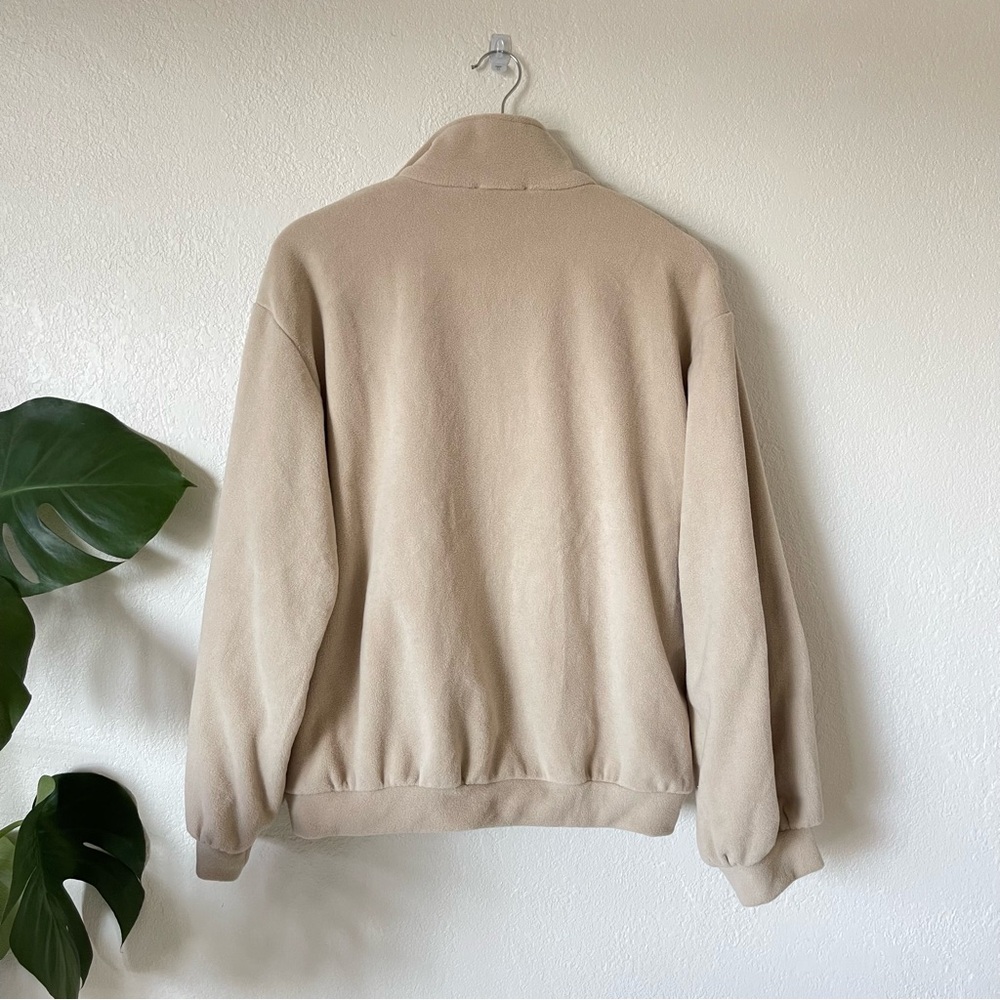 NWT Shop Stevie Fleece Zip Up Jacket in Beige - Picture 3 of 7